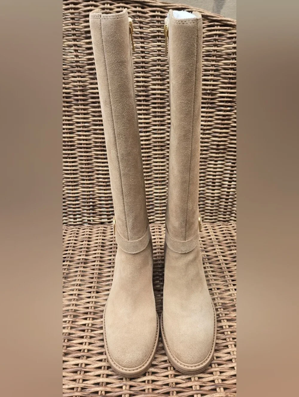 NWT Vince Camuto Leather Suede Medium Shaft Tall Boots - Vianah